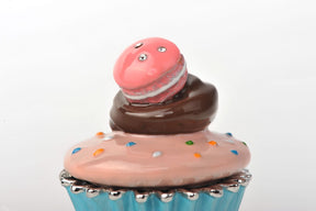 Keren Kopal Pink and Blue Macaroon Cupcake  44.75