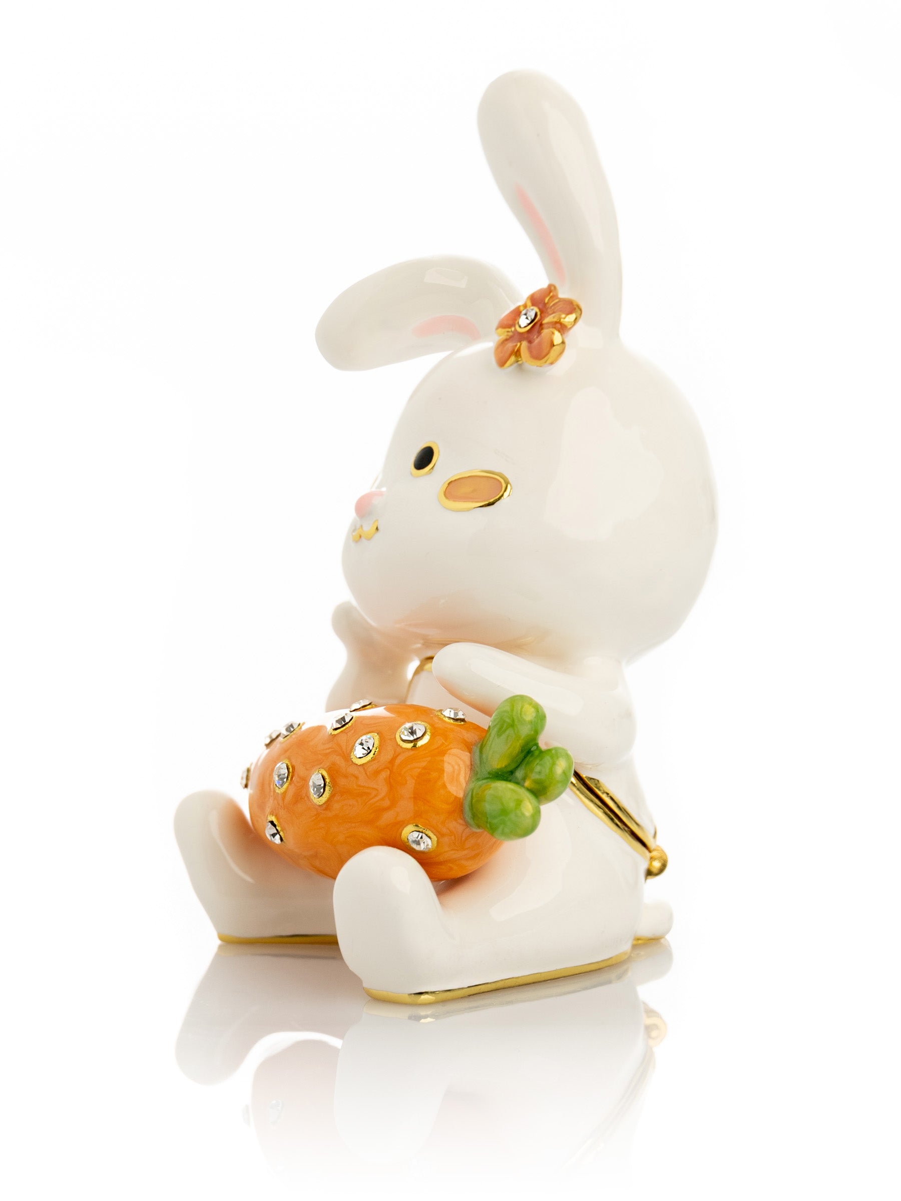 Bunny with Carrot Trinket Box