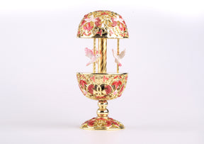 Red Faberge Egg with Doves  Keren Kopal