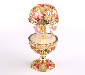 Keren Kopal Red Faberge Egg with Doves  124.00