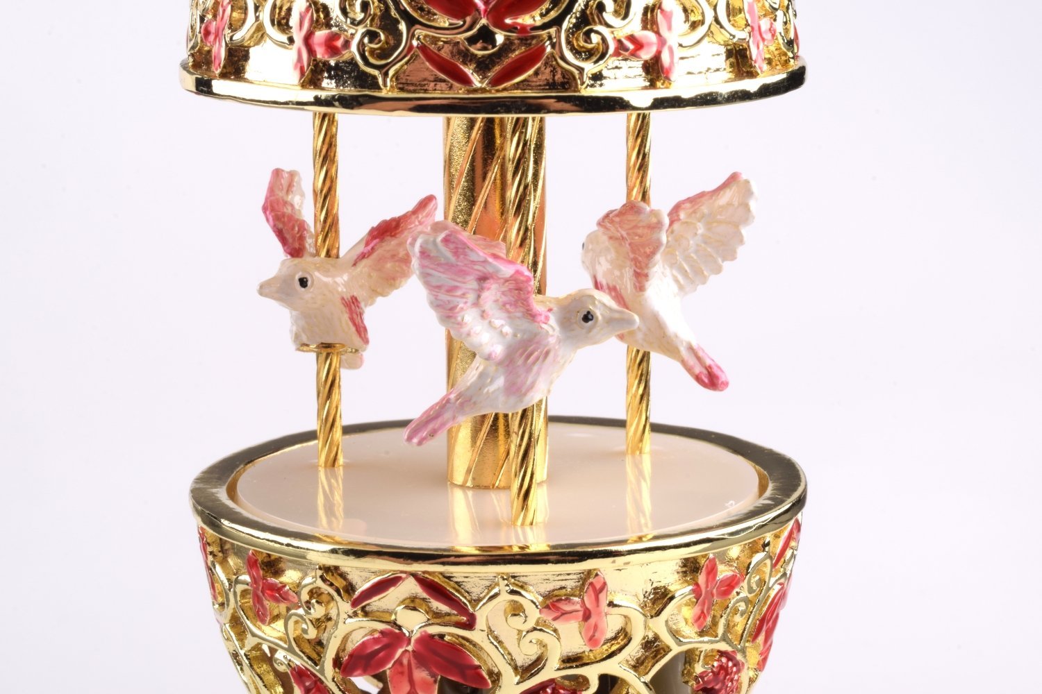 Keren Kopal Red Faberge Egg with Doves  124.00