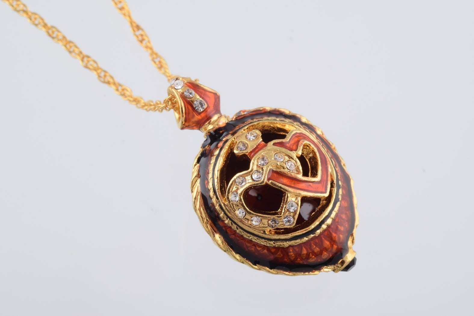 Keren Kopal Red Love Egg Pendant Necklace  39.00