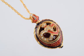 Keren Kopal Red Love Egg Pendant Necklace  39.00