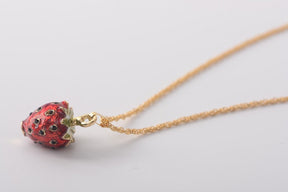 Keren Kopal Red Strawberry Pendant Necklace  37.00