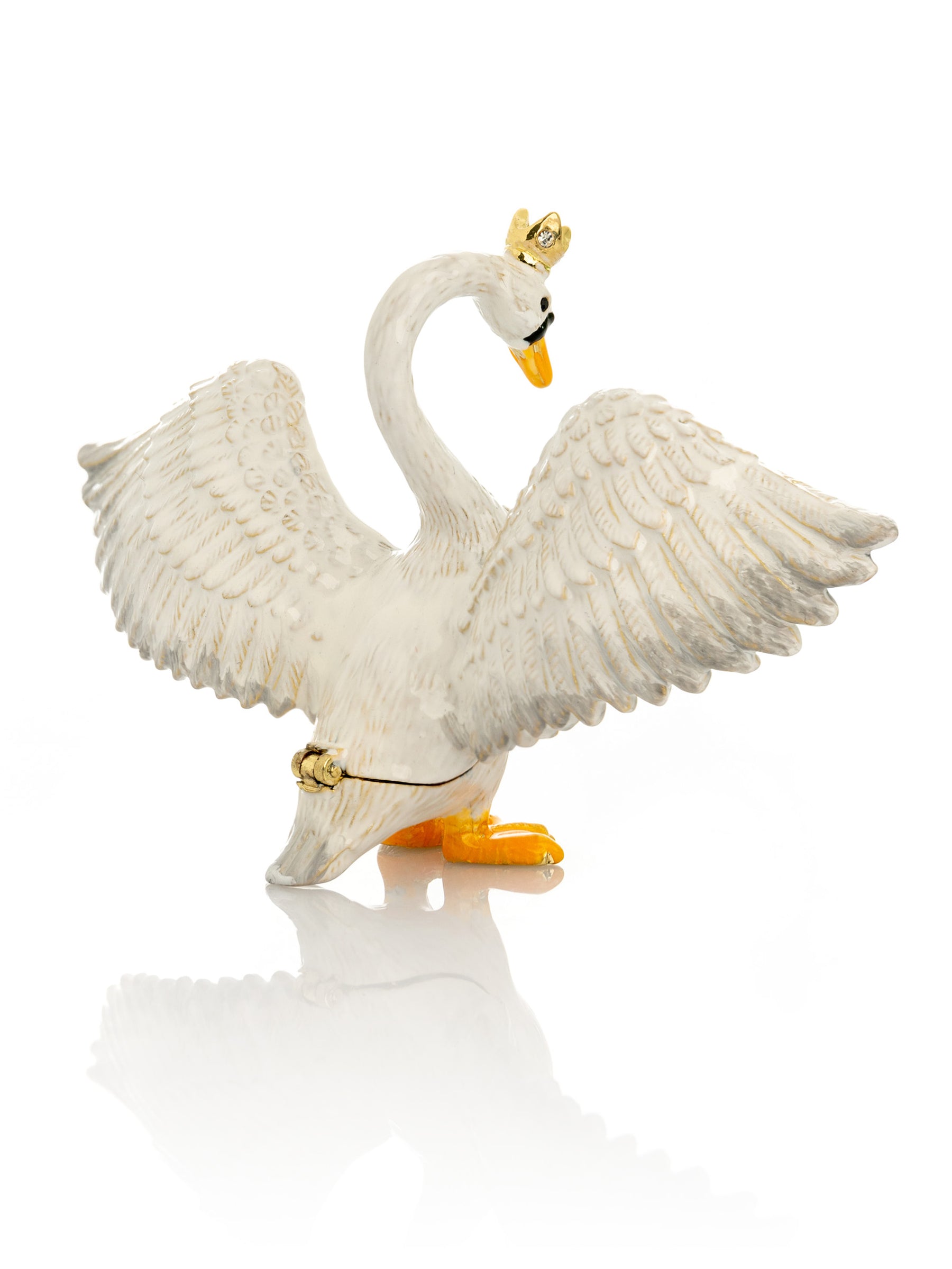 White Swan Trinket Box