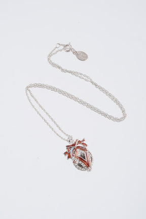 Keren Kopal Silver & Red Egg Pendant Necklace  39.00