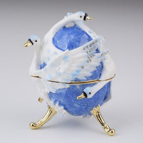 Keren Kopal Swans Faberge Egg  131.50