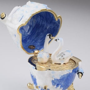 Keren Kopal Swans Faberge Egg  131.50