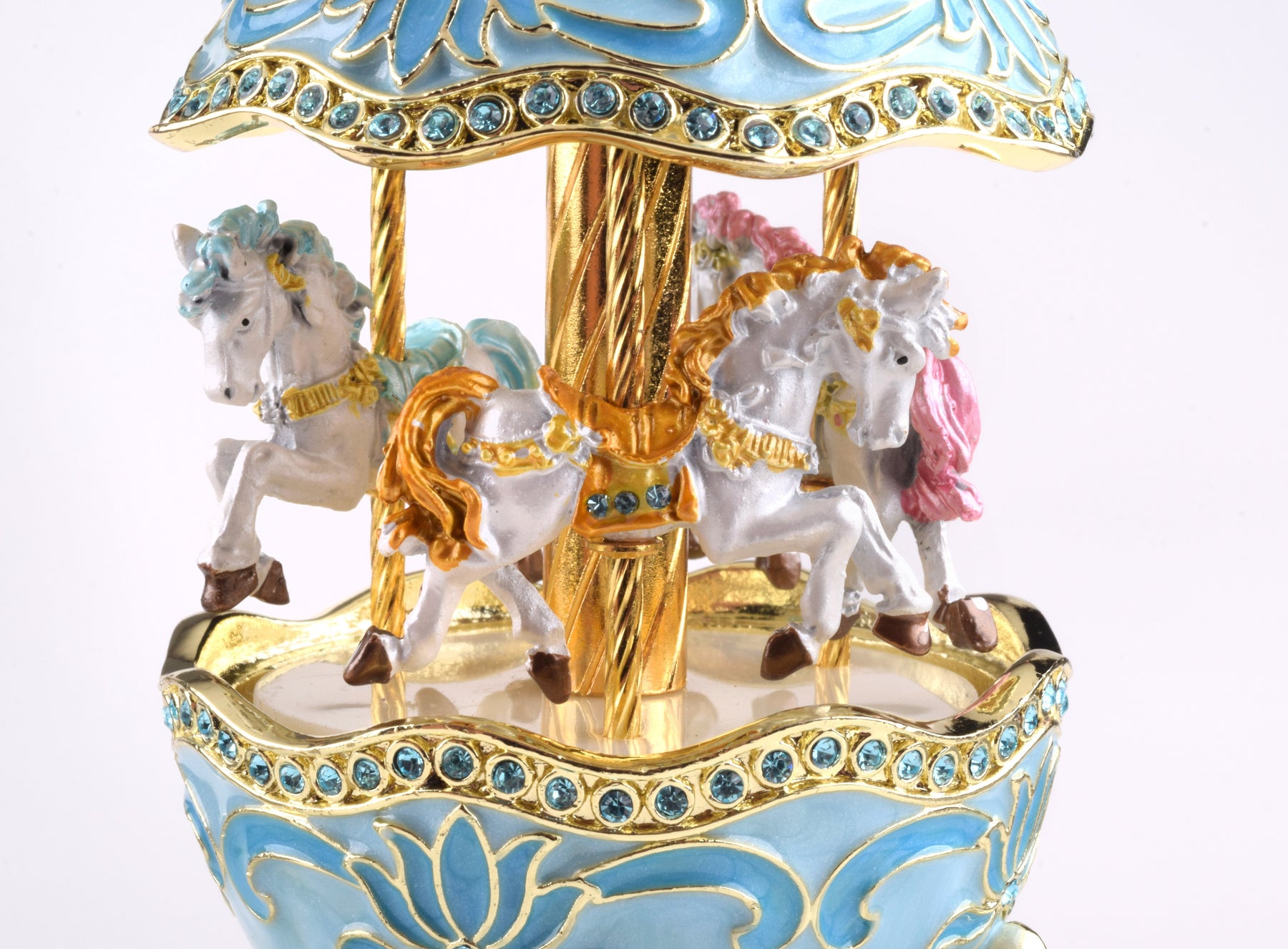 Keren Kopal Teal Wind up Musical Carousel  124.00