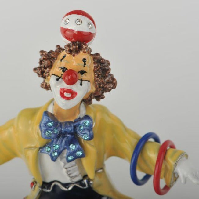 Keren Kopal Yellow Circus Clown Juggling on Unicycle  89.00