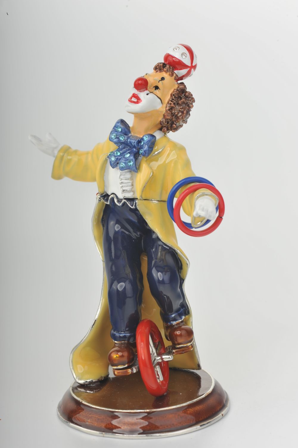 Keren Kopal Yellow Circus Clown Juggling on Unicycle  89.00