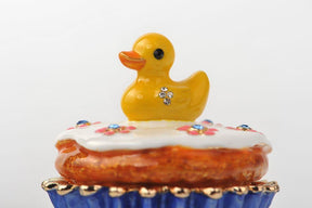 Keren Kopal Yellow Duck on Blue Cupcake  47.00