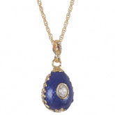 Blue Egg Pendant Gold Necklace jewelry Keren Kopal