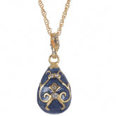 Blue Egg Pendant Necklace jewelry Keren Kopal