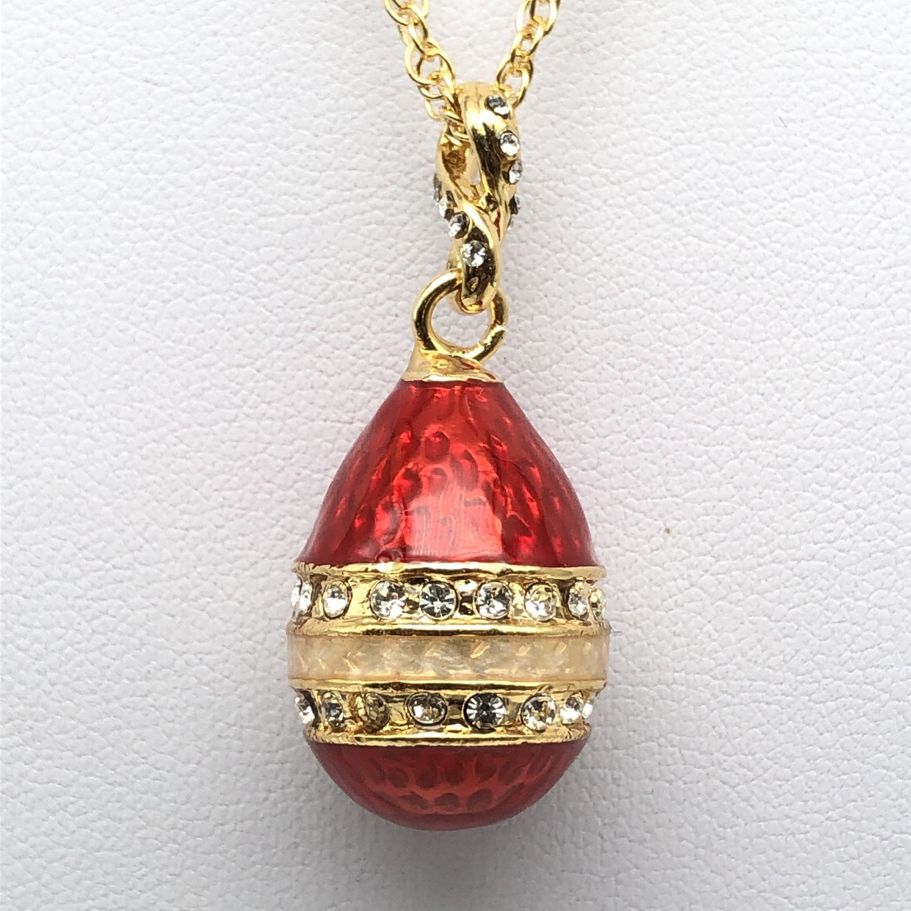 Red Egg Pendant Necklace jewelry Keren Kopal