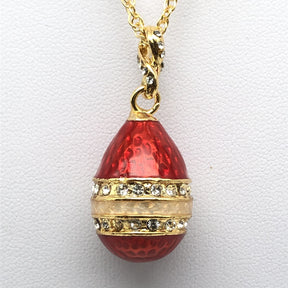 Red Egg Pendant Necklace jewelry Keren Kopal