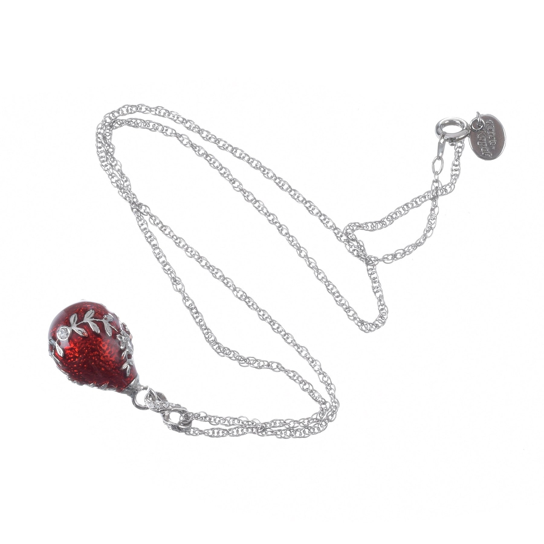 Red Egg Pendant Necklace jewelry Keren Kopal