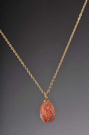 Keren Kopal Salmon Spiral Egg Pendant Necklace jewelry 37.00