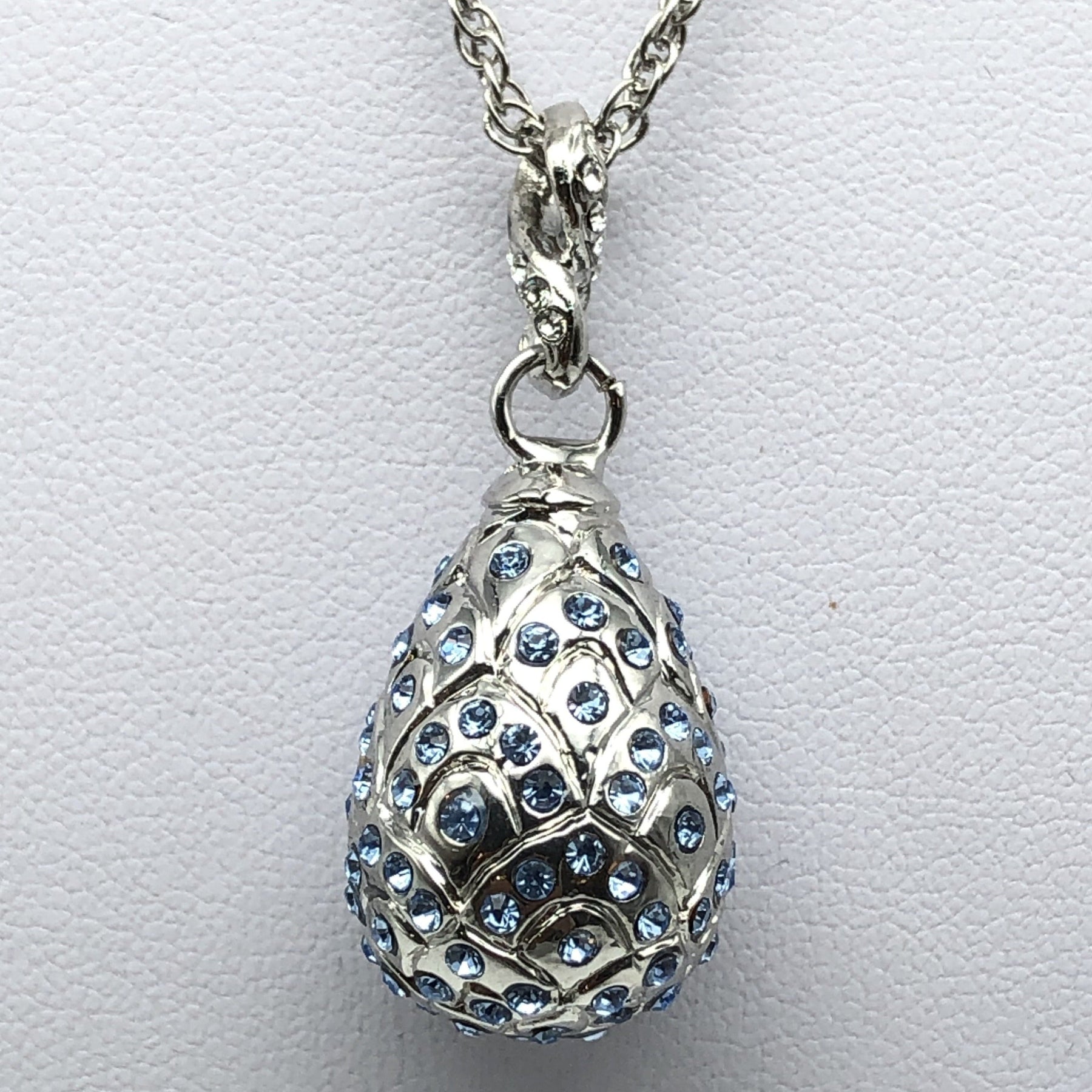 Silver Egg Pendant Necklace jewelry Keren Kopal