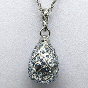 Silver Egg Pendant Necklace jewelry Keren Kopal