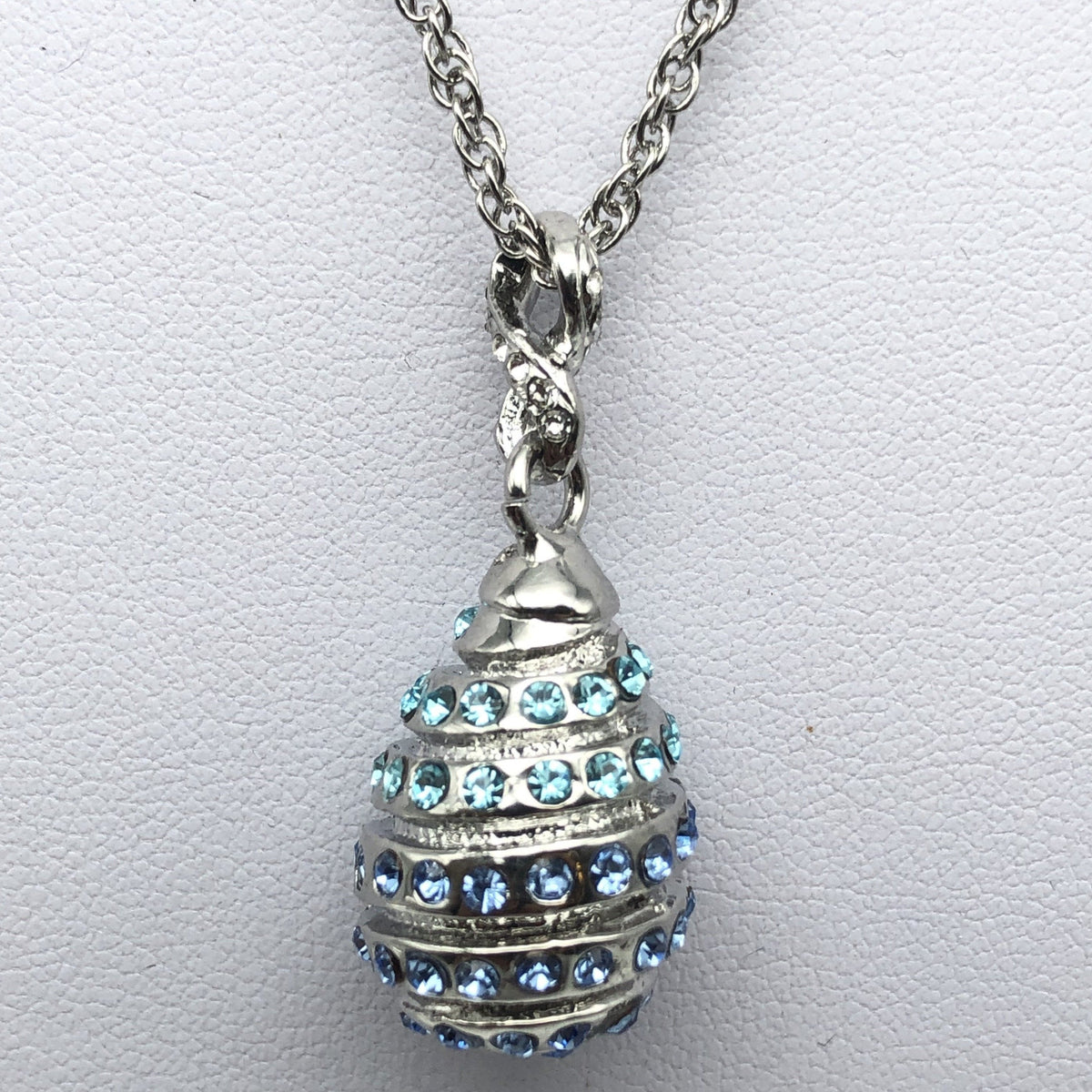 Silver Egg Pendant Necklace jewelry Keren Kopal