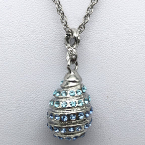 Silver Egg Pendant Necklace jewelry Keren Kopal