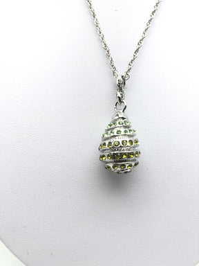 Silver Egg Pendant Necklace jewelry Keren Kopal