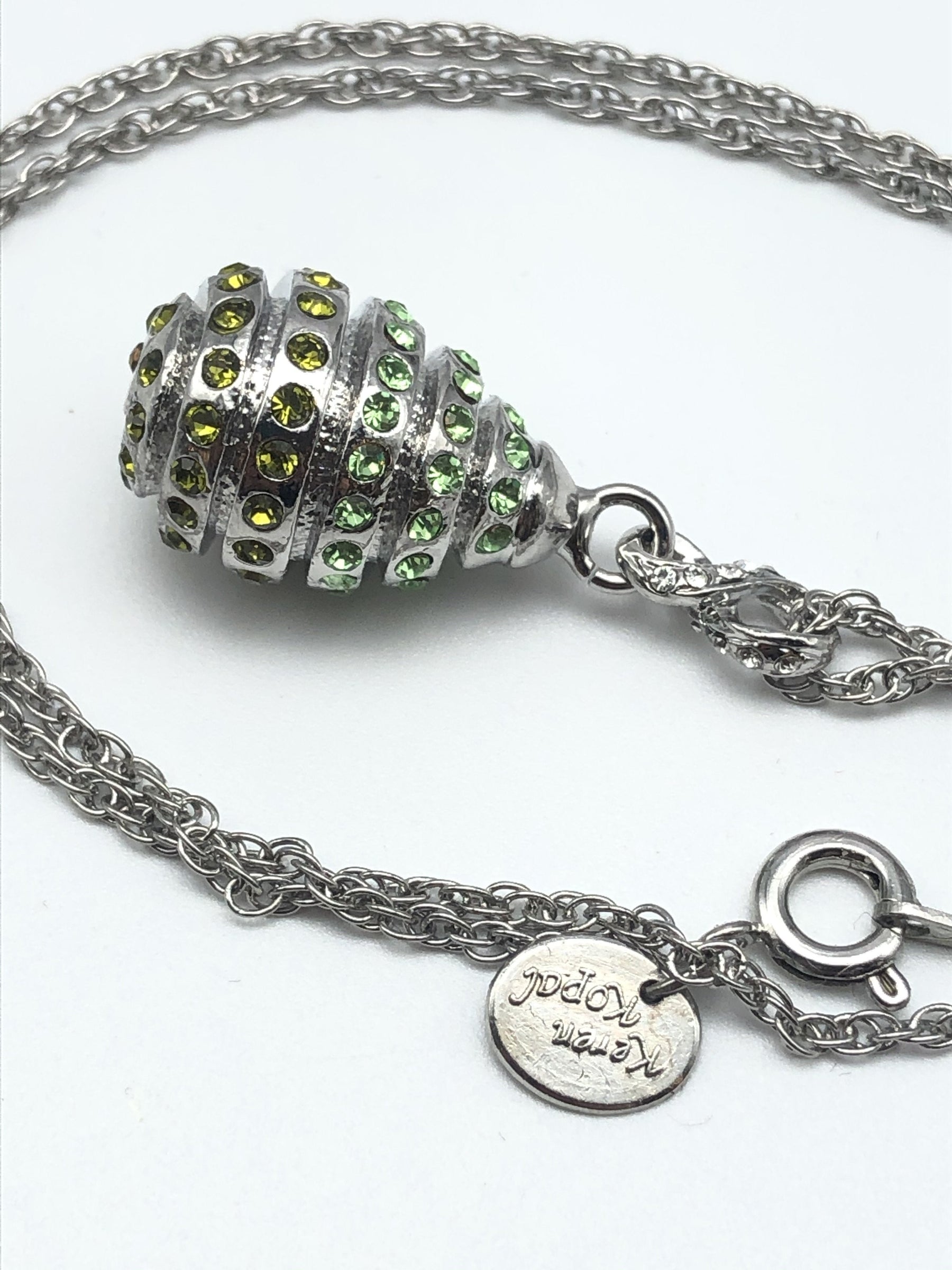 Silver Egg Pendant Necklace jewelry Keren Kopal