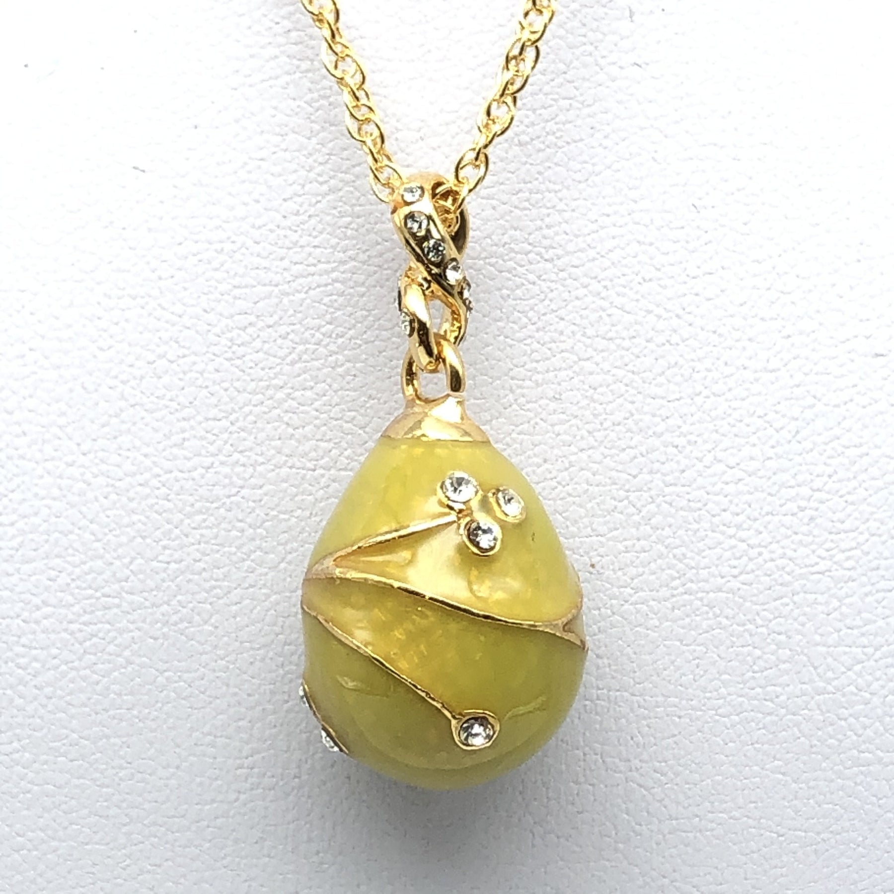 Yellow Egg Pendant Gold Necklace jewelry Keren Kopal