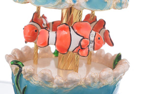 Clownfish Musical Carousel trinket box Keren Kopal