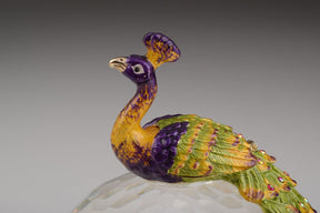 Keren Kopal Colorful Peacock on Crystal Ball