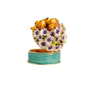 Cute Puppies and Flowers Trinket Box trinket box Keren Kopal