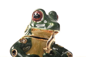 Keren Kopal Frog Playing the Saxophone trinket box 76.50