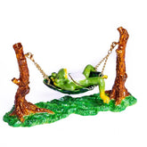 Frog Relaxing on Hammock trinket box Keren Kopal