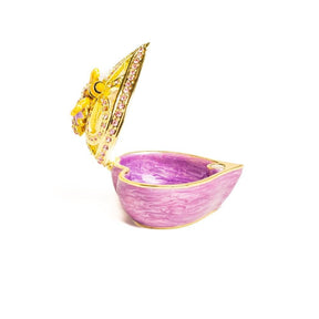 Golden Purple Heart Decorative Box trinket box Keren Kopal