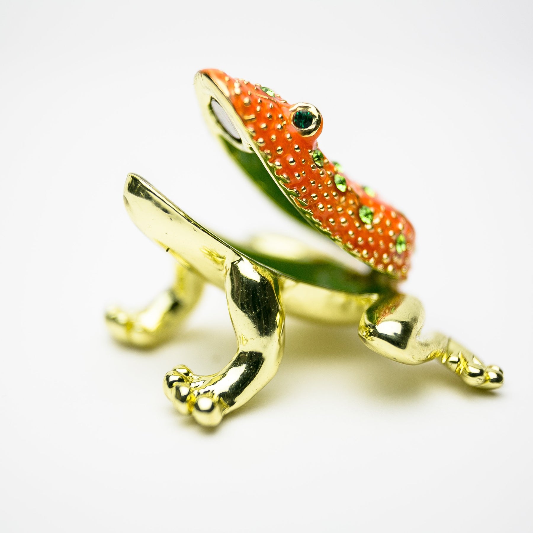 Golden Red Frog trinket box Keren Kopal