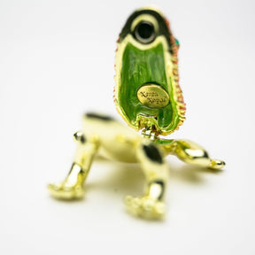 Golden Red Frog trinket box Keren Kopal