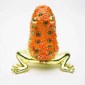 Golden Red Frog trinket box Keren Kopal