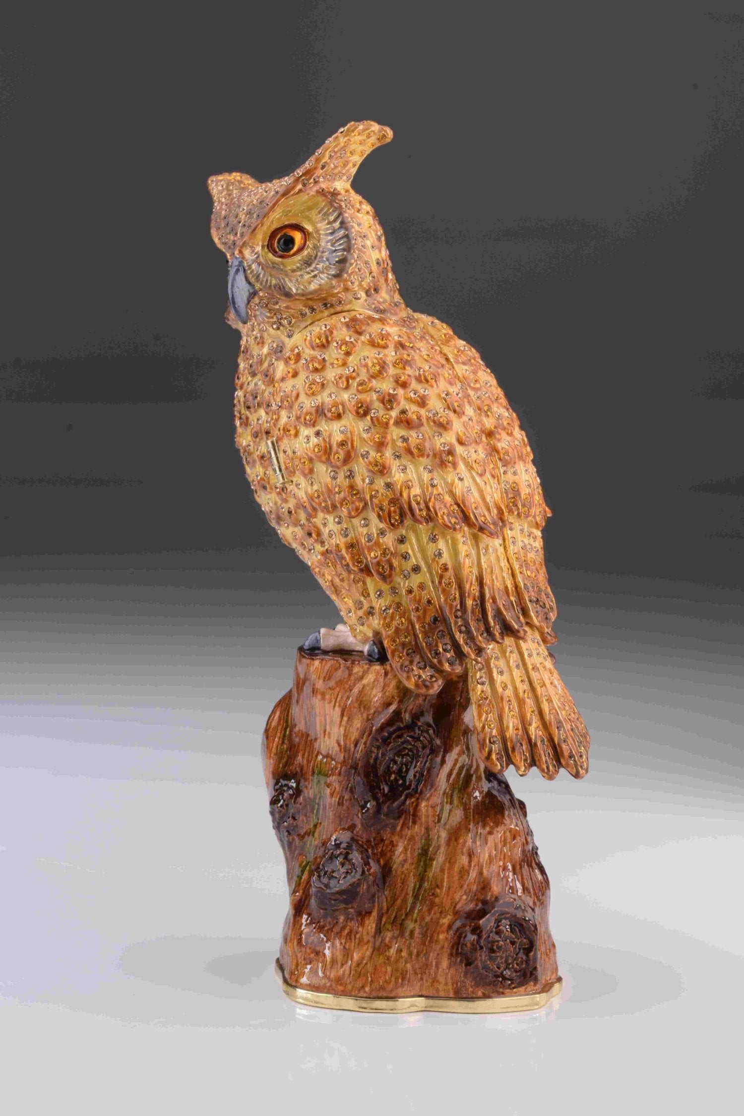 Keren Kopal Large Brown Owl trinket box 364.00