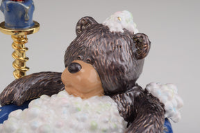 Keren Kopal Teddy Bear in a Bath Trinket Box trinket box 156.50