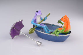 Keren Kopal Two Frogs in a Boat trinket box 301.50