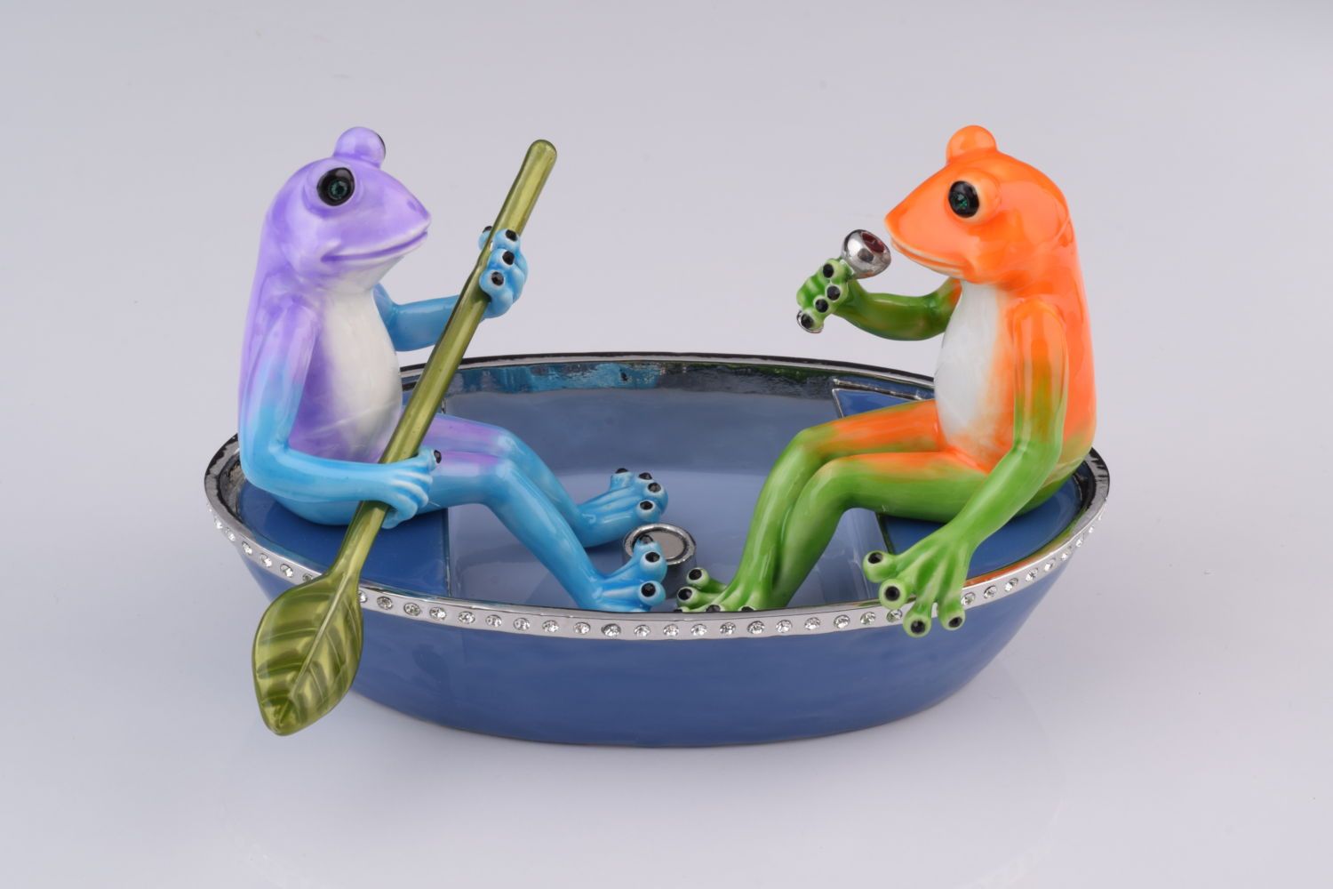 Keren Kopal Two Frogs in a Boat trinket box 301.50