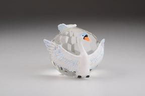 Keren Kopal Two White Swans on Crystal Ball trinket box 141.50