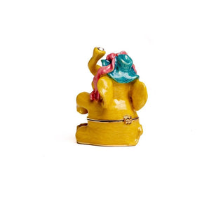 Yellow Sitting Elephant trinket box Keren Kopal